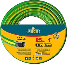 Шланг RACO CLASSIC поливочный, 15атм., армированный, 3-х слойный, 1"х25м