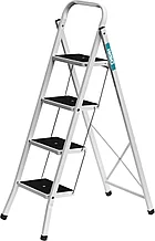 Лестница-стремянка СИБИН стальная c широкими ступенями, 4 ступени