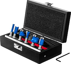 Набор профильных фрез по дереву ЗУБР "ПРОФЕССИОНАЛ", 6 шт