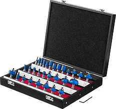 Набор профильных фрез по дереву ЗУБР "ПРОФЕССИОНАЛ", 30 шт