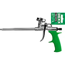 Пистолет для монтажной пены "PRO METAL", металлический корпус, регулировка подачи пены, DEXX