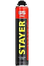 Пена монтажная PRO 65 с увеличенным выходом, пистолетная, всесезонная, 800мл, STAYER