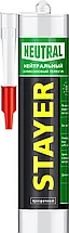 Герметик STAYER "MASTER" нейтральный силиконовый, прозрачный, 260мл