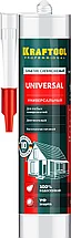 Герметик силиконовый KRAFTOOL прозрачный, универсальный, 300мл