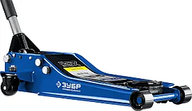 ЗУБР X85 2.5т, 75-515мм подкатной домкрат гидравлический универсальный для СТО, Профессионал