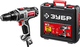Дрель-шуруповерт сетевая, ЗУБР ДШ-М3-500-2 К, 500 Вт, 0-450/0-1800 об/мин, в кейсе