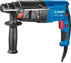 Перфоратор SDS-plus, ЗУБР Профессионал ЗП-24-750 К, 2.6 Дж, 0-1100 об/мин, 0-4500 уд/мин, 750 Вт, кейс