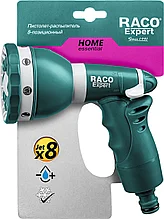 Пистолет поливочный пластиковый с TPR, RACO 484C 8 режимов