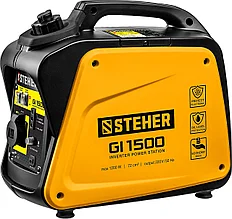 GI-1500 генератор инверторный, 1200 Вт, STEHER