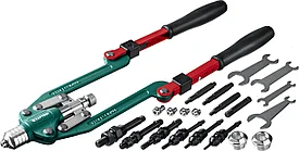 Комбинированный заклепочник складной в кейсе, KRAFTOOL Combo 3-M12