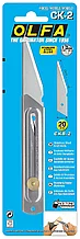 Нож OLFA хозяйственный с выдвижным лезвием, корпус и лезвие из нержавеющей стали, 20мм