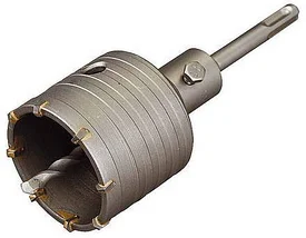 Коронка ЗУБР буровая, коническая посадка центрирующего сверла, SDS-Plus хвостовик, в сборе, 73мм