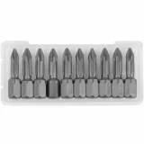 Биты "X-DRIVE" торсионные кованые, обточенные, KRAFTOOL 26121-2-25-10, Cr-Mo сталь, тип хвостовика C 1/4", PH2, 25мм, 10шт