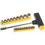 Набор: Отвертка Т-образная Maxfix с битами и торцовыми головками, 22-в-1, STAYER 2540-H20, 22 предмета