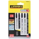 Набор STAYER "PROFI" Пилки "УНИВЕРСАЛ №2" для эл/лобзика, по дереву и металлу, EU-хвост., 5шт