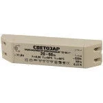 Трансформатор СВЕТОЗАР электронный для галогенных ламп напряжением 12В, вход/выход с двух сторон, 20-60Вт