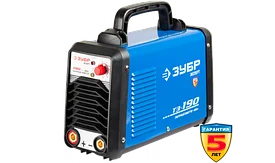 Инвертор сварочный, ЗУБР Профессионал ЗАС-Т3-190, 190А, MMA,IGBT,Форсаж дуги,Горячий старт,Антиприлипание эл-да,ПВ-60%,220В (мин 160В)