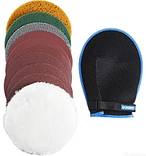 Набор ЗУБР "ЭКСПЕРТ" для ручных полировально-шлифовальных работ, 11 предметов