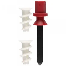 Дюбель нейлоновый, тип "Дрива", для гипсокартона в комплекте с установочной насадкой для дрели, 23 мм, 100шт, ЗУБР