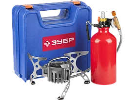 Горелка ЗУБР "ЭКСПЕРТ" туристическая мультитопливная, бензин или газ, в кейсе