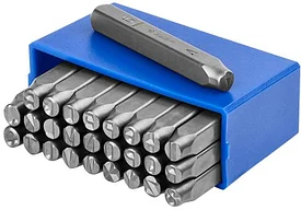 Клейма ЗУБР буквенные кириллица, шрифт 6мм