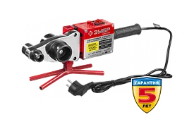 Сварочный аппарат (паяльник) для полипропиленовых труб, ЗУБР Мастер АСТ-2000, 1000/2000Вт, 50-300С, насадки 20, 25, 32, 40, 50, 63мм, мет. кейс, 220В