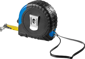 Рулетка СИБИН, обрезиненный пластиковый корпус, 10м/25мм, фото 2