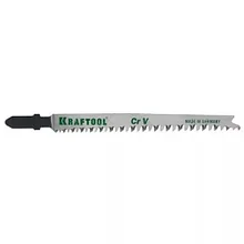 Полотна KRAFTOOL, T345XF, для эл/лобзика, Bi-Metall,универ.: по нерж.стали, дереву с гвоздями, EU-хвост., шаг 1,8-2,5мм, 110мм, 2шт