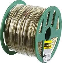Трос стальной в полимерной оболочке, d=2,5 мм, L=200 м, STAYER