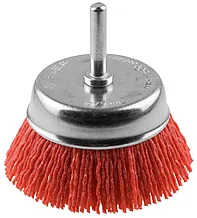 ЗУБР "ПРОФЕССИОНАЛ". Щетка чашечная для дрели, нейлоновая проволока с абразивным покрытием, 75мм