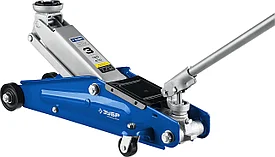 Домкрат гидравлический подкатной T70, 3т, 130-410мм, ЗУБР Профессионал 43052-3