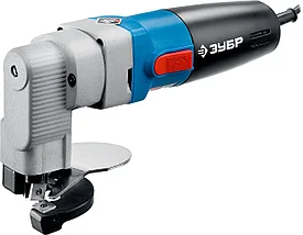 Ножницы по металлу электрические, ЗУБР, толщина листа до 2.5 мм, 1800 об/мин, кейс, 500 Вт