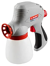 Краскопульт (краскораспылитель) электрический, ЗУБР ЗКПЭ-120, краскоперенос 300 мл/мин, вязкость краски 60 DIN, 0.8л, 120Вт