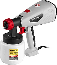 Краскопульт (краскораспылитель) электрич, ЗУБР КПЭ-500, HVLP, 0.8л, краскоперенос 0-800мл/мин,вязкость краски 100 DIN/сек, сопло 2.6мм, 500Вт