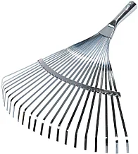 Грабли веерные RACO, 22 плоских зубца, гальванизир. покр., 450мм