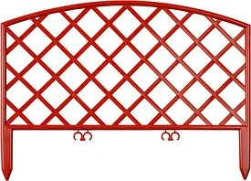 Забор декоративный GRINDA "ПЛЕТЕНЬ", 24x320см, терракот