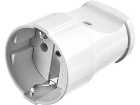 Розетка MAXElectro электрическая, 16А/220В, с заземлением, белая, STAYER