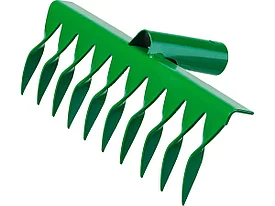 Грабли, РОСТОК 39600-10, 10 зубцов, витые, 260x72 мм