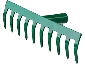 Грабли, РОСТОК 39610-10, 10 зубцов, прямые, 260x60 мм