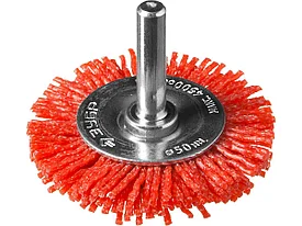 ЗУБР "ПРОФЕССИОНАЛ". Щетка дисковая для дрели, нейлоновая проволока с абразивным покрытием, 50мм
