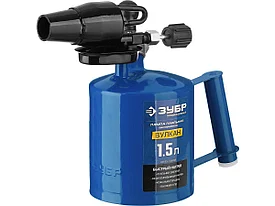 Лампа паяльная ВУЛКАН, со стальным эжектором, ЗУБР "ПРОФЕССИОНАЛ" 1,5 л