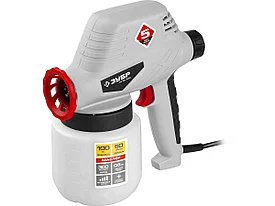 Краскопульт (краскораспылитель) электрический, ЗУБР КПЭ-100, 0.8 л, краскоперенос 0-300мл/мин, вязкость краски 60 DIN/сек, сопло 0.8мм, 100Вт