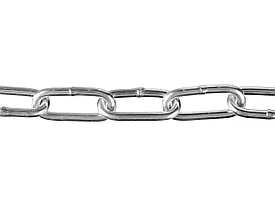 Цепь длиннозвенная, DIN 763, оцинкованная сталь, d=4мм, L=70м, ЗУБР Профессионал