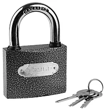 Замок ЗУБР "МАСТЕР" навесной, металлический корпус, закаленная дужка, 75мм