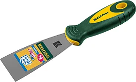 Шпательная лопатка KRAFTOOL с 2-компонент ручк, профилиров нержав полотно, 50мм