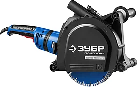 Штроборез (бороздодел), ЗУБР, макс. глуб. 65 мм, 230 мм, подключ. пылесоса, плавный пуск, 2600 Вт